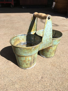 Rustic Twin Buckets